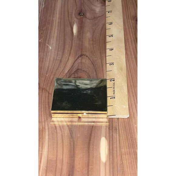 Very Rare Chass Folding Miniature Quartz Brass Desk Clock Picture Frame - Picture 11 of 14